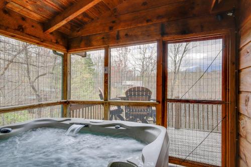 Smoky Mountain Cabin with View From Hot Tub and Deck! - image 2
