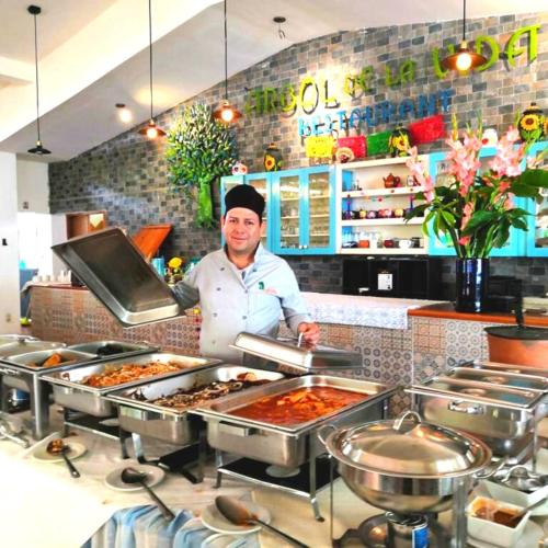 餐廳, 拉塞瓦酒店 (Hotel La Ceiba) in 奇亞帕德哥爾索