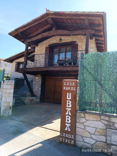 Casa Rural Ubaba gîte à louer Baríndano