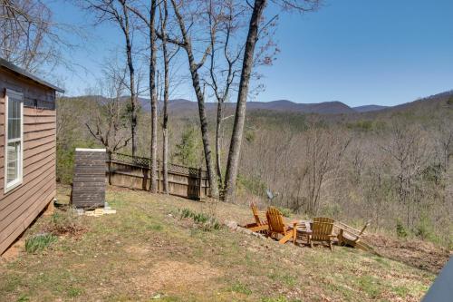 Rustic Ellijay Cabin with Fire Pit and Mtn Views!