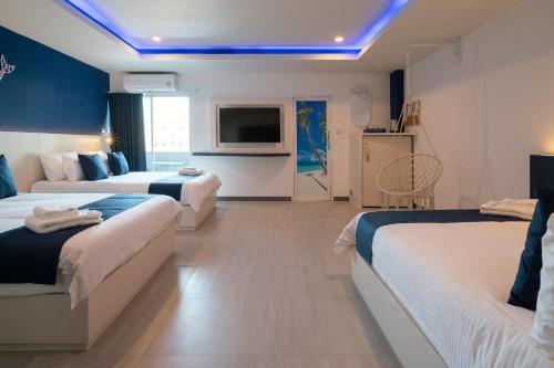Chambre double, familiale, premier