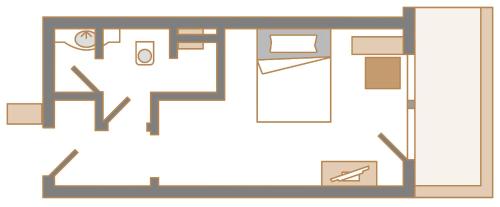 1 double bed