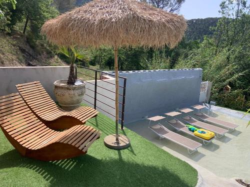 Le chalet au bord du lagon in L'Escarène