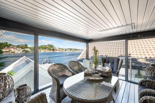Kilátás, Luxurious Boathouse with Private Dock in the Best Location in Arendal in Arendal