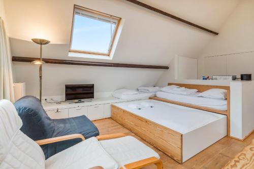 Charm aan zee - loftstudio met privé terras