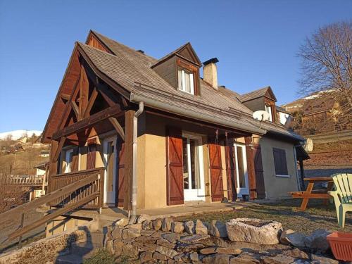 Maison de montagne au calme avec cheminée