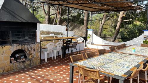 ระเบียง/ชานเรือน, Exceptional villa in Mijas with private pool, sea view in ลอซ เอสปาล