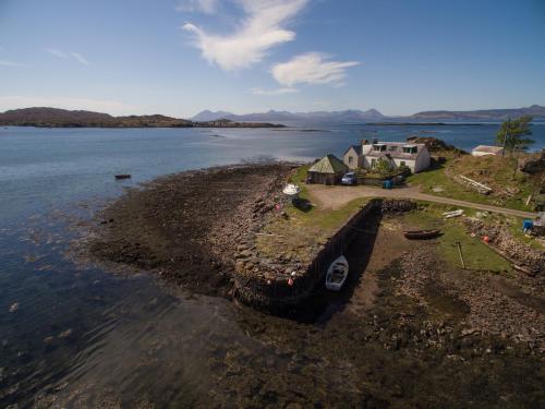 A szálláshely kívülről, Pier Cottage, Applecross in Toscaig