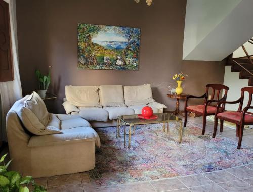 Delt lounge/TV-område, Casa Raiz in Valenca