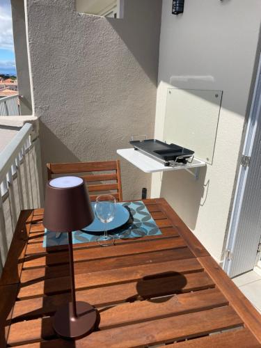 Balcony/terrace, Appartement au Grau D'Agde near Thai Phitsanulok Restaurant