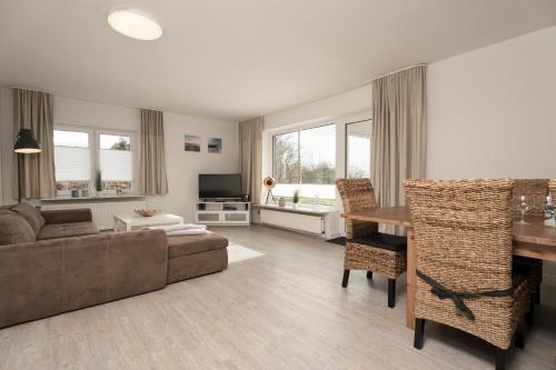 設施, Ferienwohnungen Haus Schau ins Land nah an der Nordsee in 埃梅爾斯布爾-霍爾斯布爾