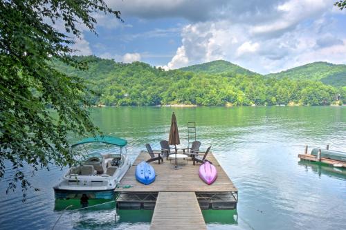 . Nantahala Lake Family Home w/ Private Dock & Views