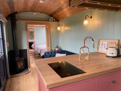 Novelist Shepherd's hut in Beaminster