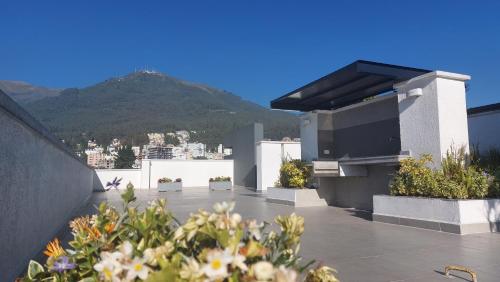 Erkély/terasz, Excelente apartamento, 2 hab. con vista única UIO (Excelente apartamento, 2 hab. con vista unica UIO) in Rumipamba