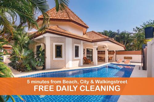 Villa Sabai, Free Electricity, 5 minutes to Walking street and Beach