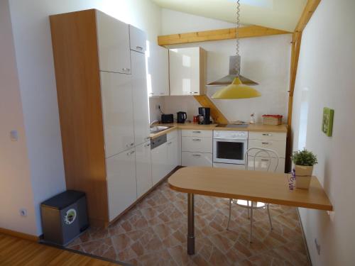 مطبخ, Ferienwohnung Nitschke Zum Nusshof in آهرنزفيلد