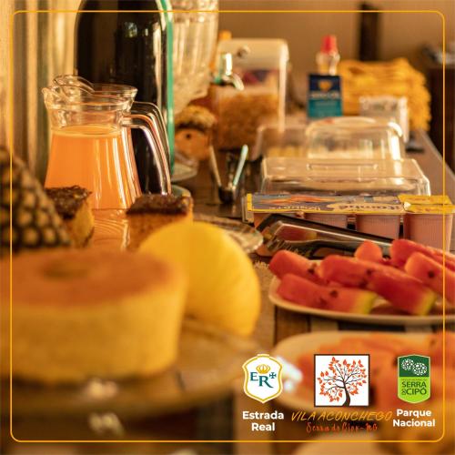 餐廳, Pousada Vila Aconchego in 桑塔納杜裡亞舒