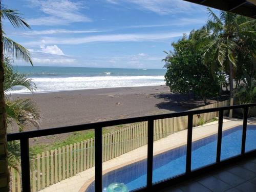 Beach Front House in Playa Hermosa. + Guest House