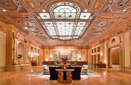 Lobby of the Millennium Biltmore Hotel in Downtown Los Angeles, California  Bath Towel