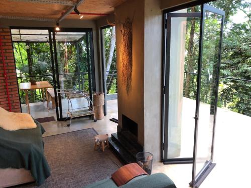 Balkons/terase, Descanse na Casa Maikäfer (Descanse na Casa Maikafer) in Rodeio