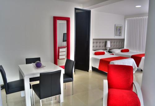 2 double beds, 2 twin beds