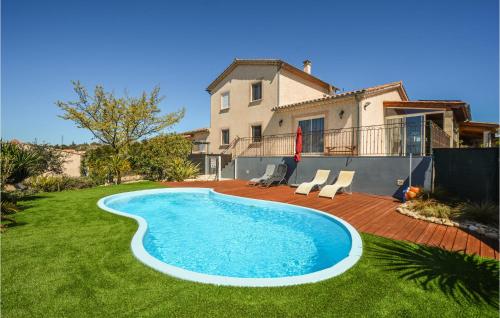 Stunning home in Barjac with 1 Bedrooms, Outdoor swimming pool and Swimming pool - Barjac