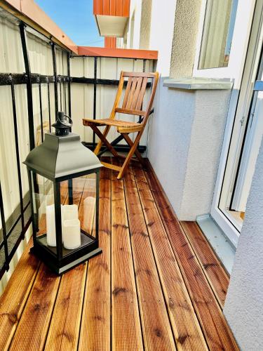 Erkély/terasz, Keskuse apartment with a balcony in Haapsalu