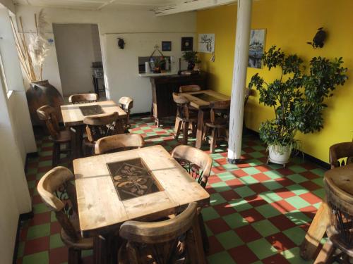 Étterem, Hotel Brisas del Nevado in Güicán