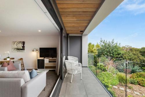 شرفة/ تراس, موتيل وشقة فندقية فيرنز بيركينهيد (FERNZ Motel and Serviced Apartments Birkenhead) in الشاطئ الشمالي