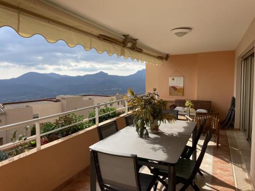 Balkon/terasa, Appartement avec vue mer panoramique in Mandelieu-la-Napoule Center