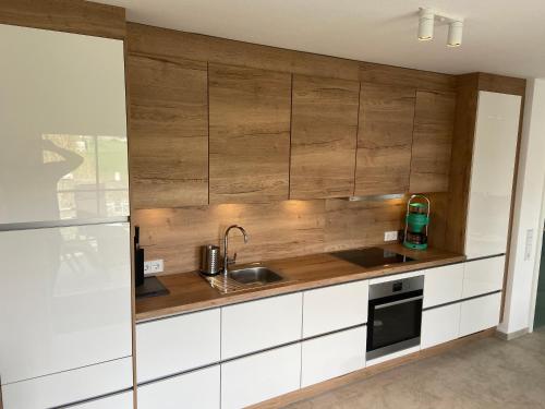 廚房, Ferienwohnung Westerwaldblick Haiger in 海格爾