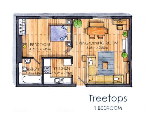 Treetops - Characterful flat with parking, close to beach, Falmouth (fotografie 7)