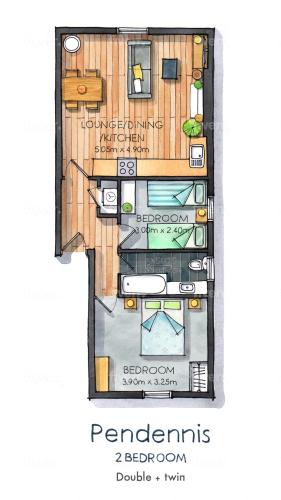 Pendennis - Bright Victorian flat, sea views & close to beach, Falmouth (foto 8)