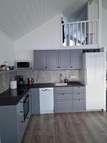 virtuve, Cottage - two bedrooms in Bolstadarhlid