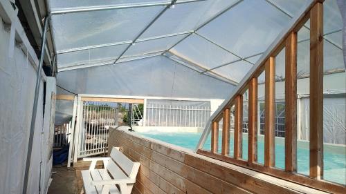 Swimming pool, בקתות הארבל in Tiberias