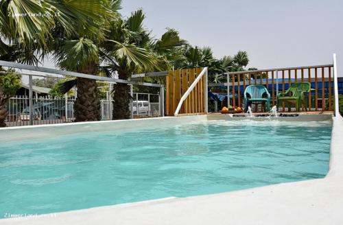 Swimming pool, בקתות הארבל in Tiberias