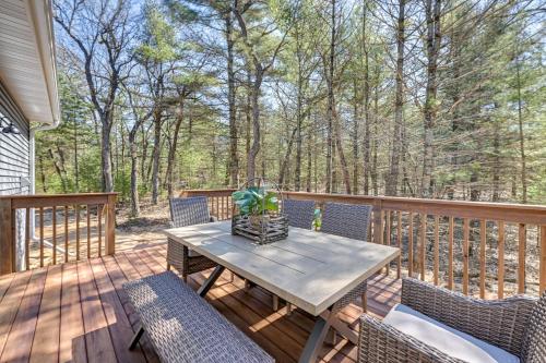 Chic Wisconsin Retreat with Deck, Grill and Fire Pit!