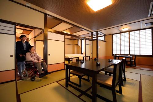 Barrier free Room wtih Tatami Area with Shared Bathroom