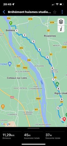 Logement Loire climatisé, La Halte de Cuze, aux abords de la Loire a vélo