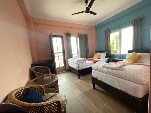 Twin Room with Mountain View room in Himalaya Serene View Guest House & Farm Stay