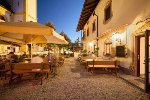 مطعم, Gasthaus Hotel Oberwirt in ايبس