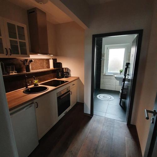 Konyha, Ferienapartment Lilo in Eisenhüttenstadt