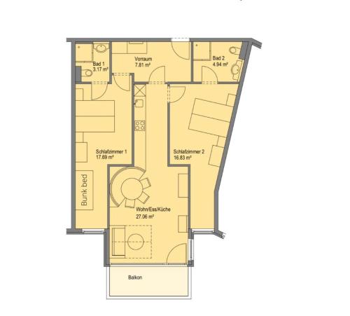 Comfort Two-Bedroom Apartment - Apartment Option