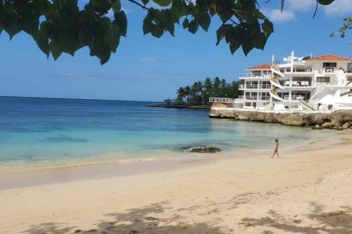 Relax in front of beach! 3 bd condo with rooftop! in Rio San Juan