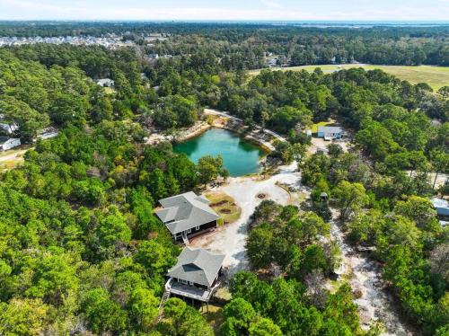 Grand Home on 10 Acres in Surf City w/Private Pond!