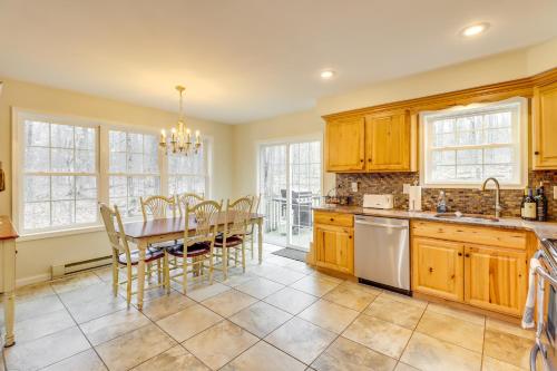 Large Deck and Fire Pit Secluded Pocono Lake Home