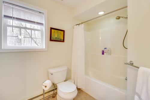 Large Deck and Fire Pit Secluded Pocono Lake Home