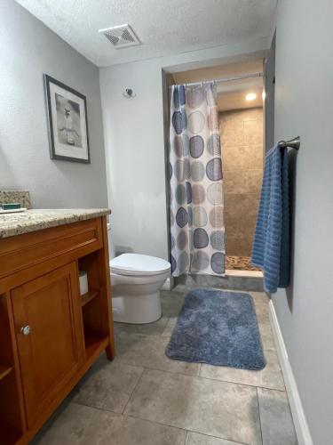 Bathroom, The Little Blue House in Hudson (FL)