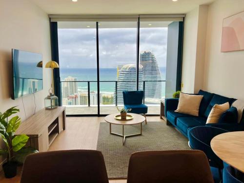 Luxurious 2 Bedroom Apartment in Broadbeach Gold Coast Casino High Floor Ocean view - GC42