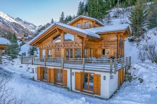 Chalet la Chance, Unterkunft in La Tzoumaz